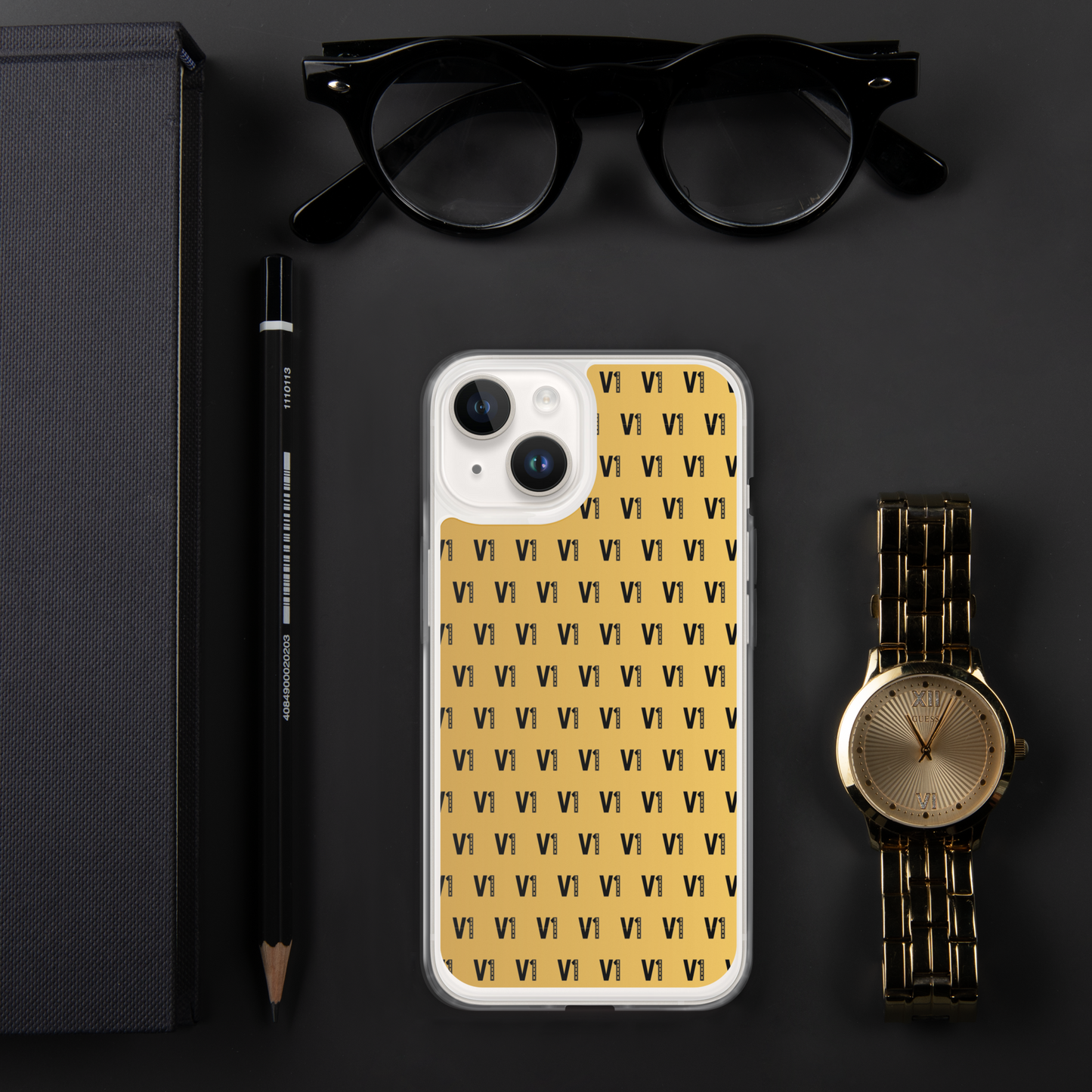 V1 Custom - iPhone Case GOLD