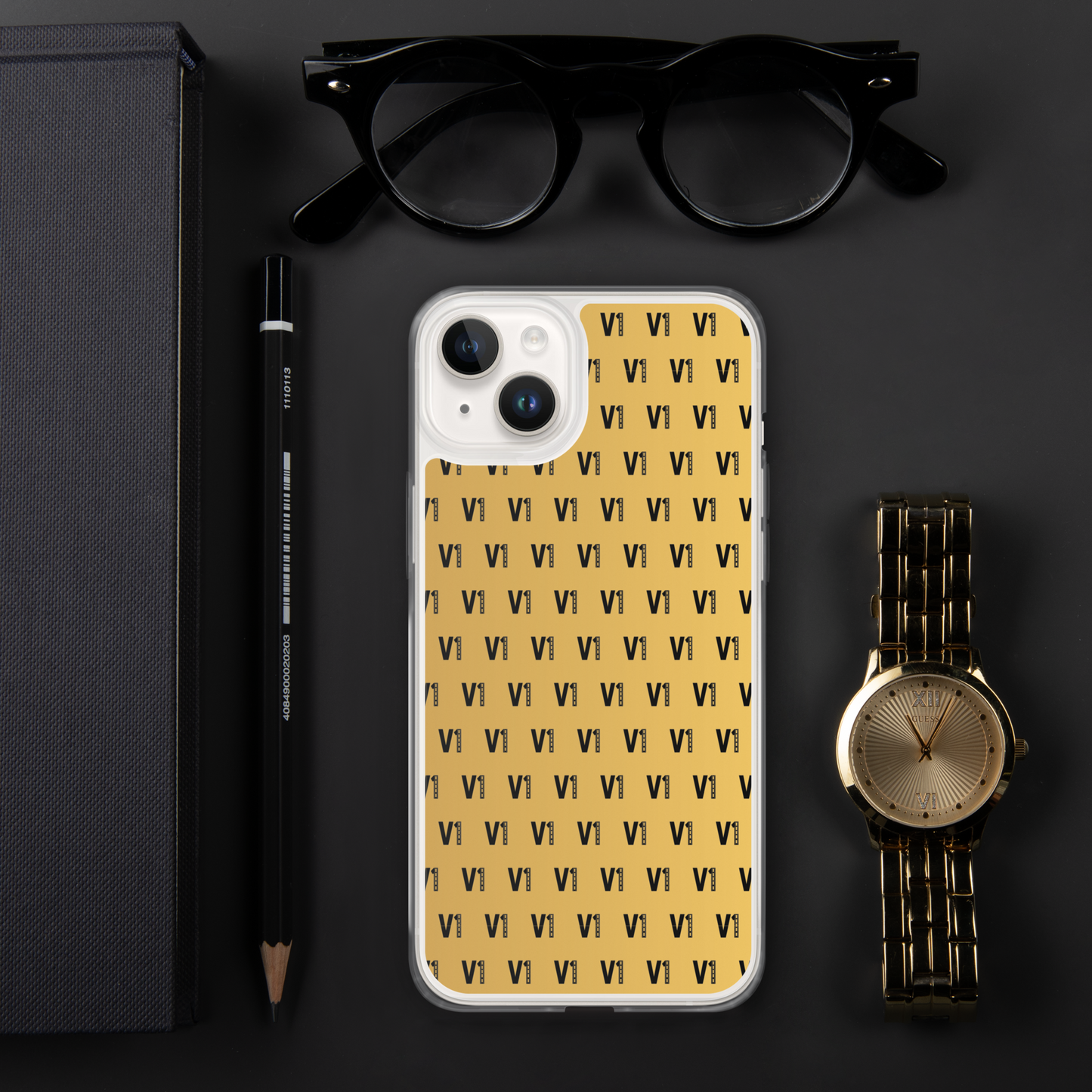 V1 Custom - iPhone Case GOLD