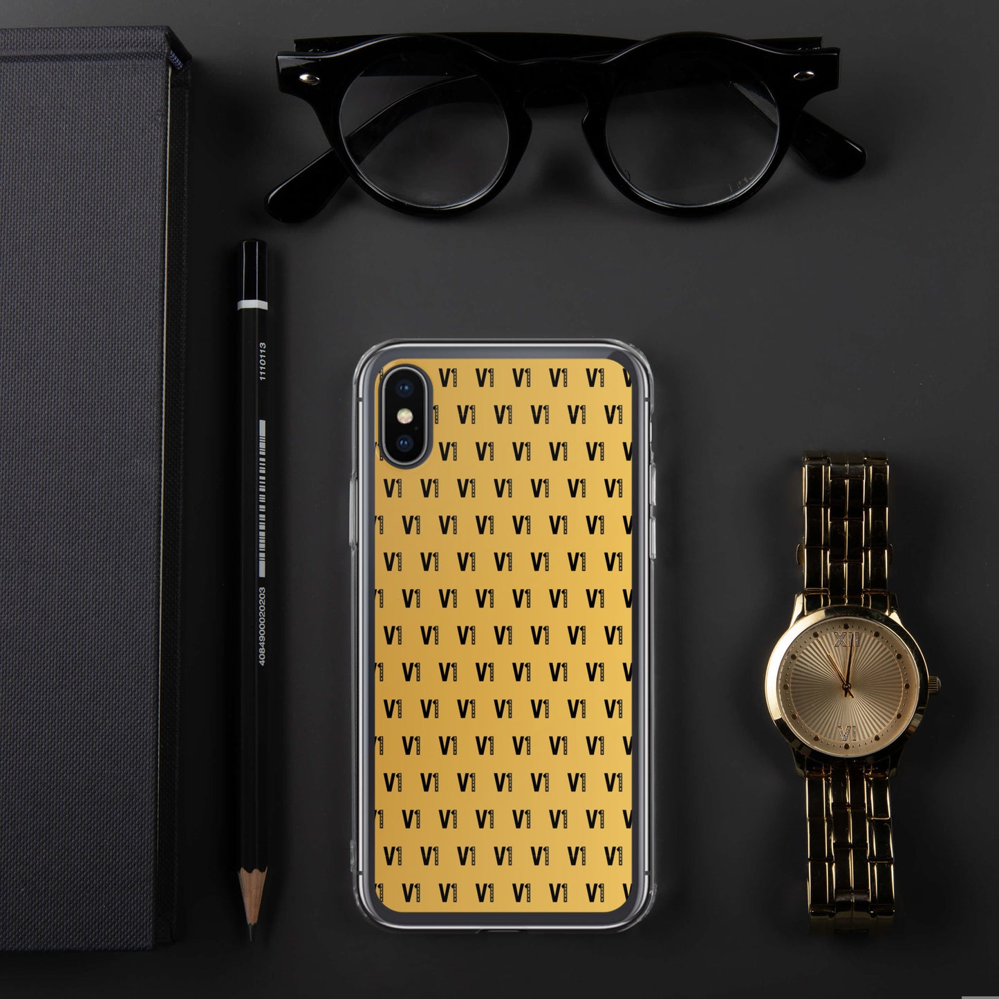 V1 Custom - iPhone Case GOLD