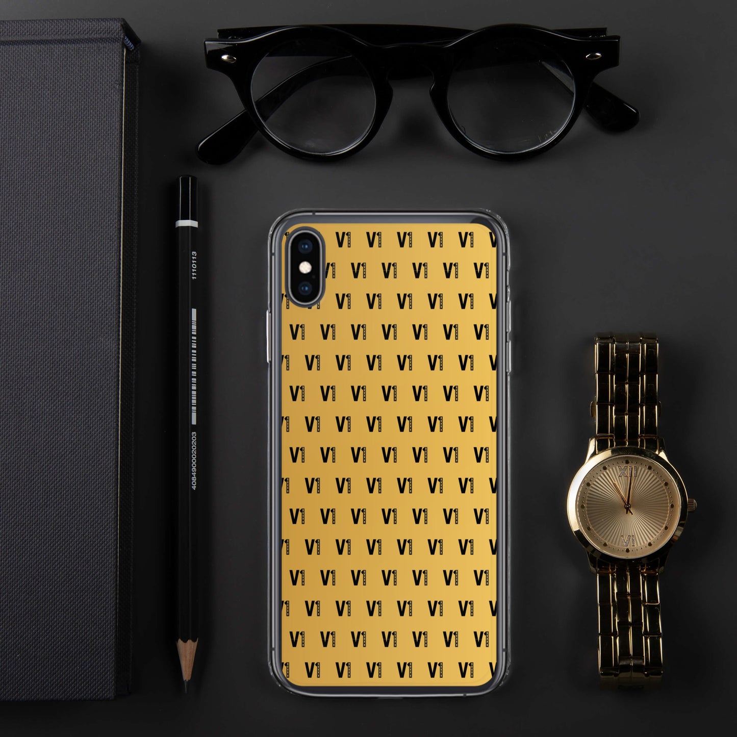 V1 Custom - iPhone Case GOLD